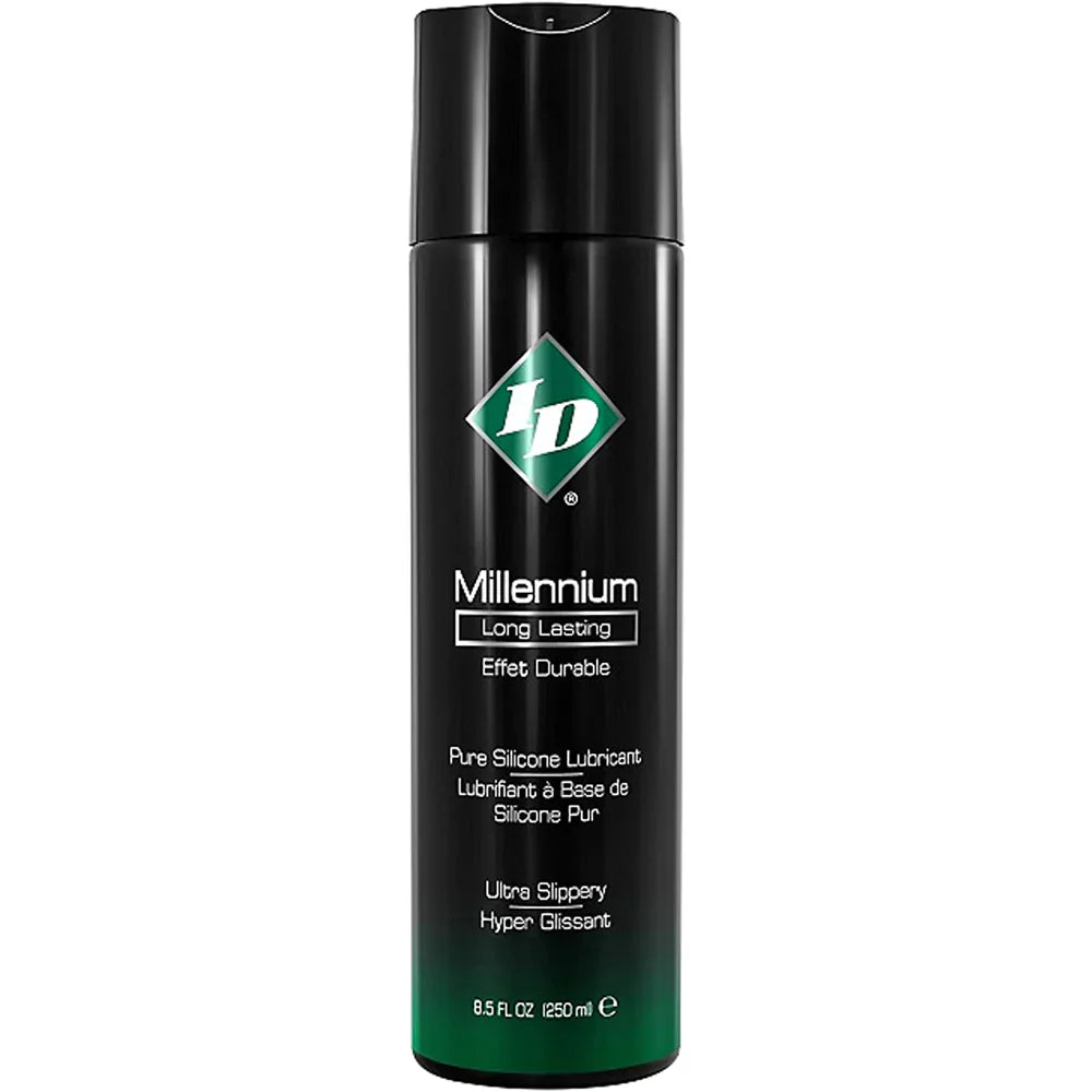 ID Millennium Long Lasting Pure Silicone Lubricant bottle.