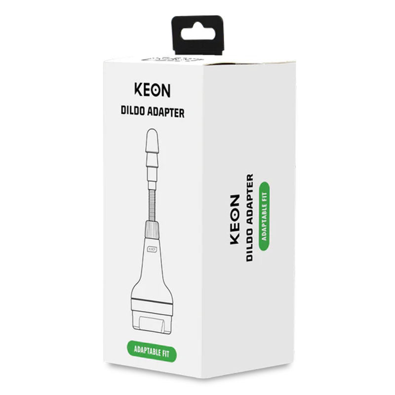 Keon Dildo Adapter for Vacuum-Lock Accessories in white packaging.