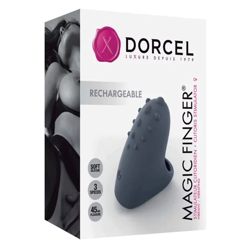 Magic Finger rechargeable silicone clitoral vibrator by Dorcel.