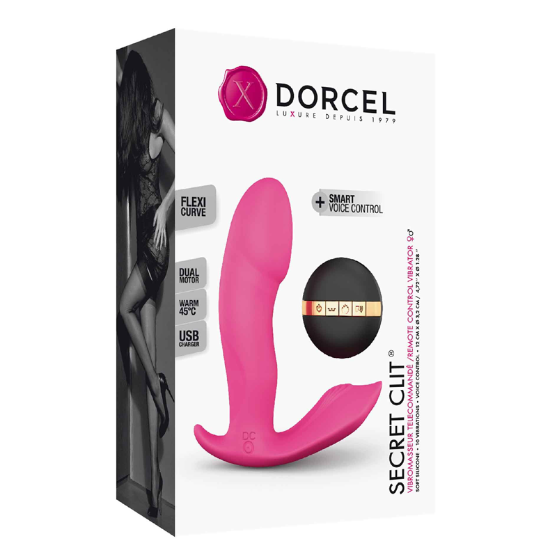 Dorcel Secret Clit vibrator with voice control and dual motors.