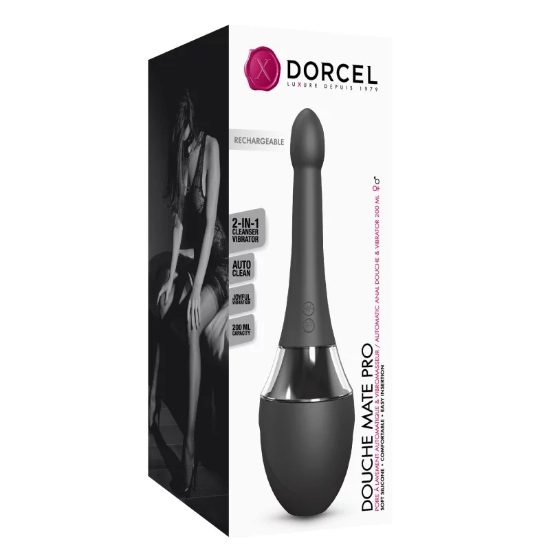 Automatic anal douche and vibrator with 200ml capacity.