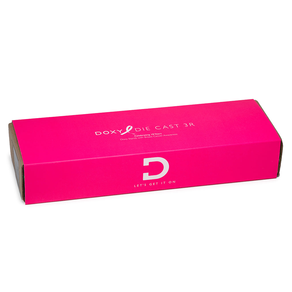 Pink DOXY Die Cast 3R rechargeable wand massager.