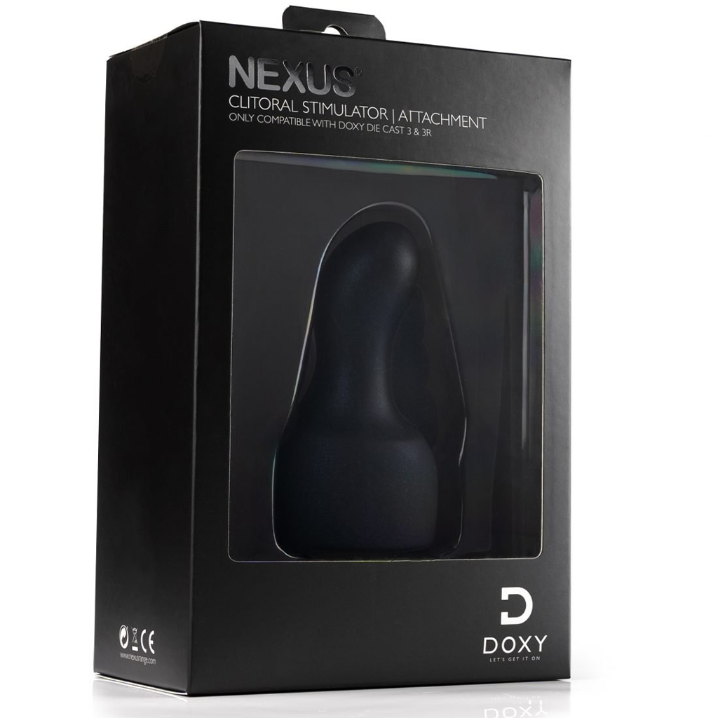 Black Nexus clitoral stimulator attachment for Doxy 3 & 3R wands.