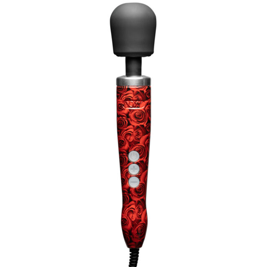 Die Cast Powerful Wand Massager in Roses Pattern