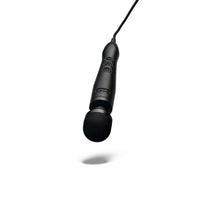Matte black Doxy 3 wand massager with USB-C cable.