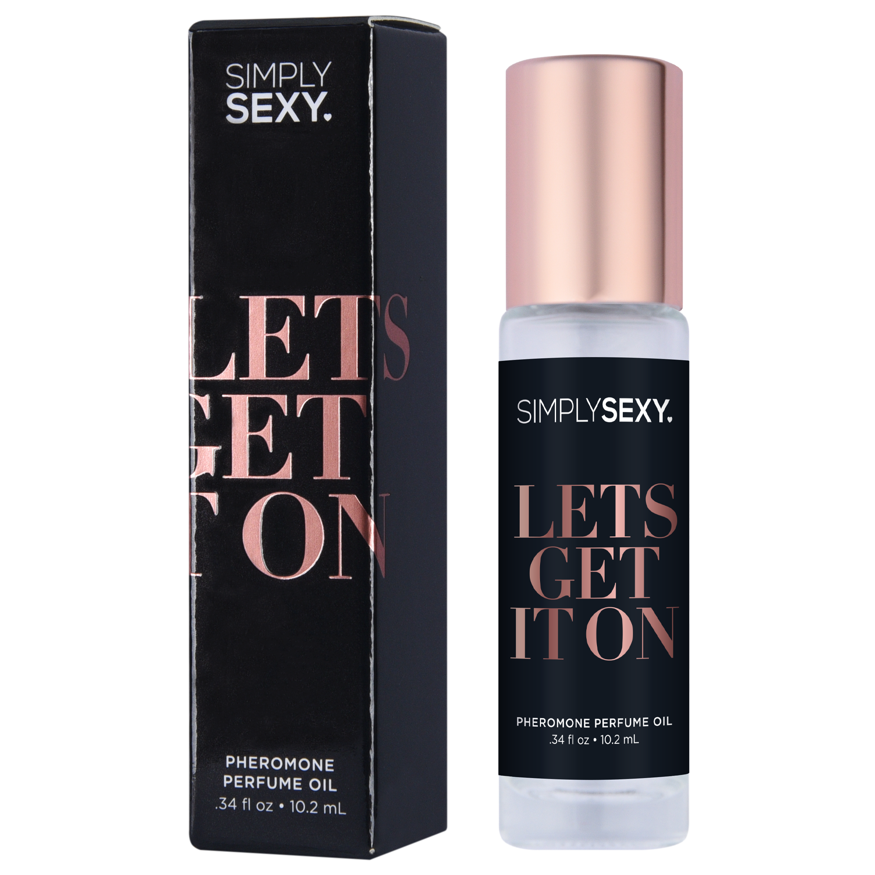 Simply Sexy "Let's Get It On" pheromone perfume oil roll-on.