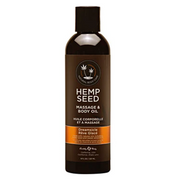 Dreamsicle Hemp Seed Massage Oil in an 8 fl oz bottle.