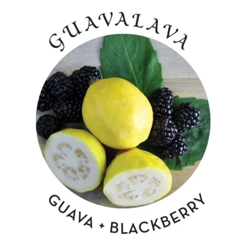 Guavalava massage oil with guava and blackberries.