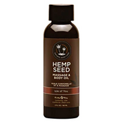 Hemp Seed Massage & Body Oil in Isle of You scent.