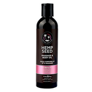 Hemp Seed Massage & Body Oil in Zen Berry Rose scent.