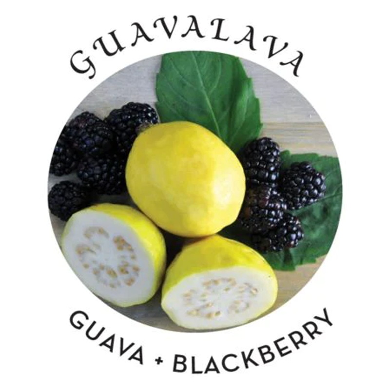 Guavalava massage candle with guava and blackberry.