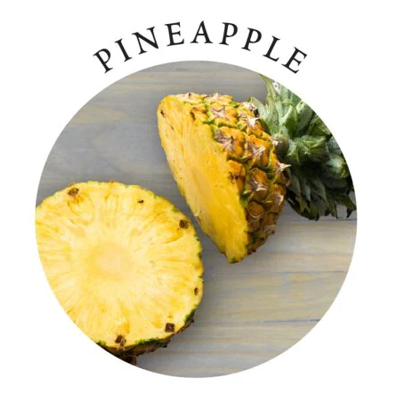 Pineapple edible massage candle and body oil.
