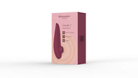 Womanizer Classic 2 clitoral stimulator in Bordeaux, featuring Pleasure Air Technology and 10 intensity levels.