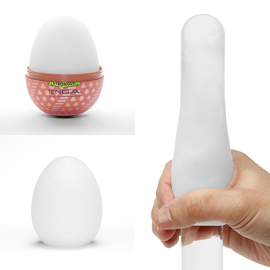 Tenga Egg Combo male masturbator with lotion.
