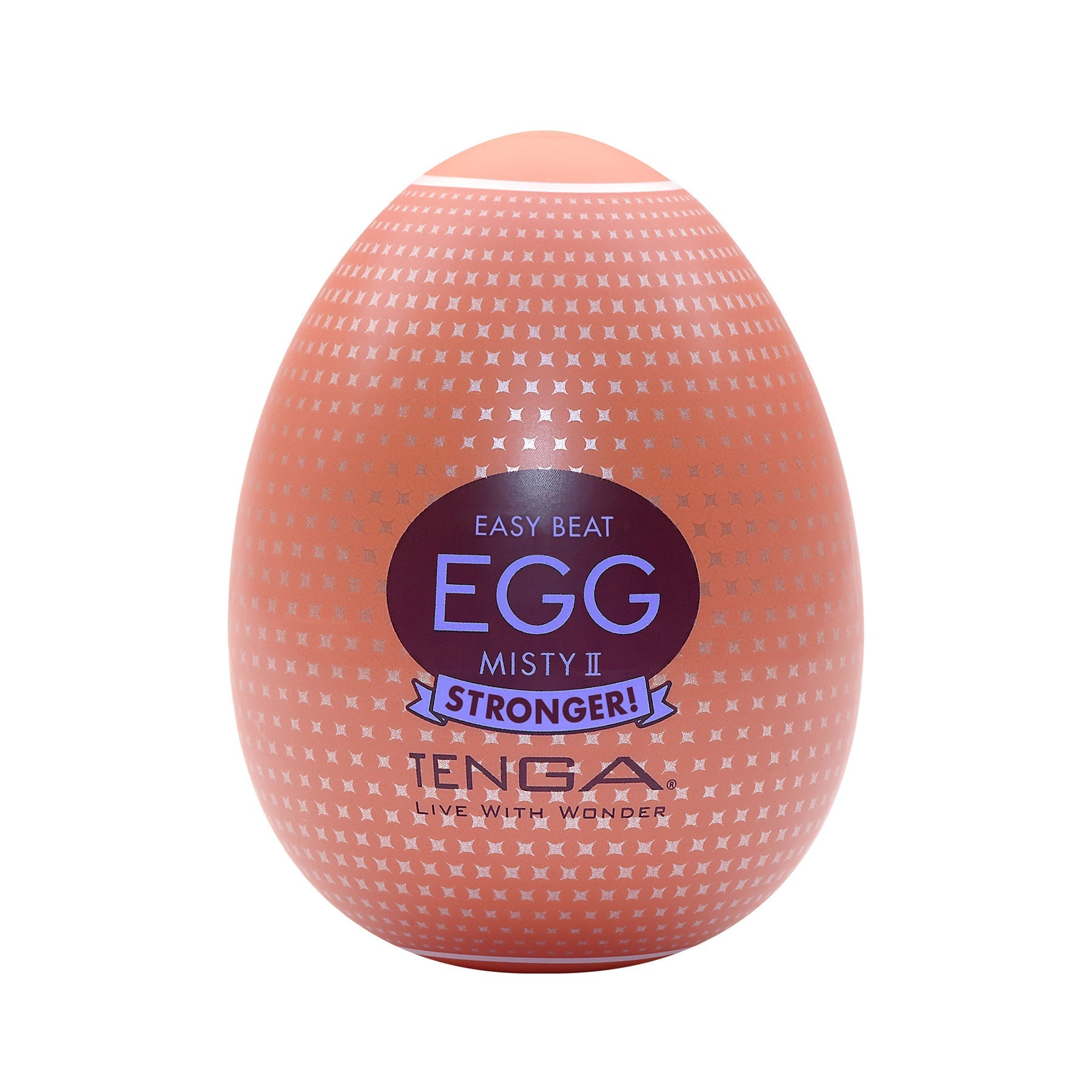 Tenga Misty II textured male masturbator egg in red.