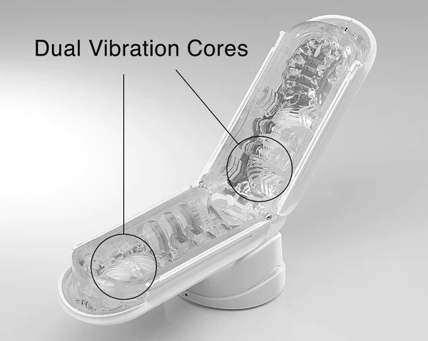 Tenga Flip Zero male masturbator with dual vibration cores.