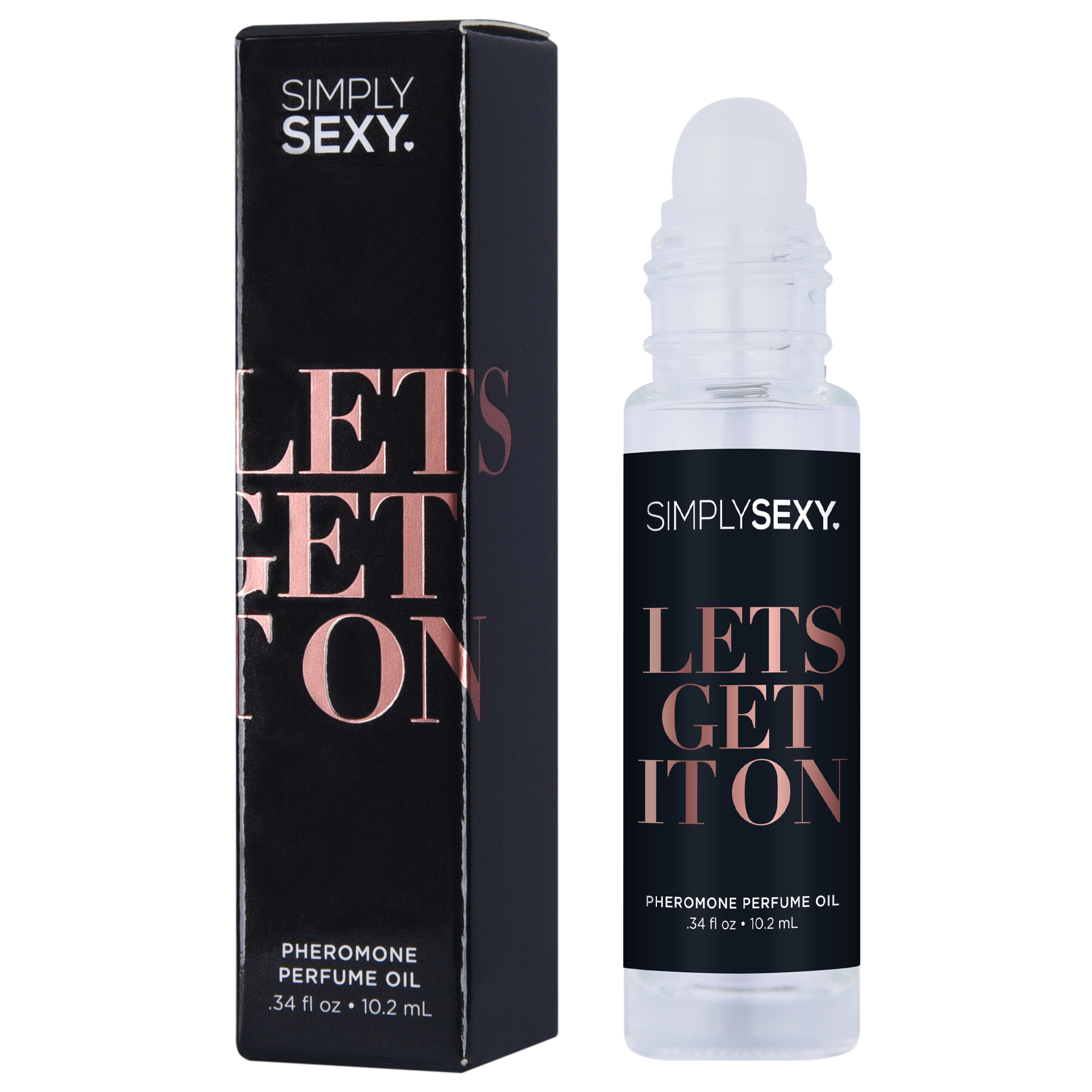 Simply Sexy "Let's Get It On" pheromone perfume oil roll-on.