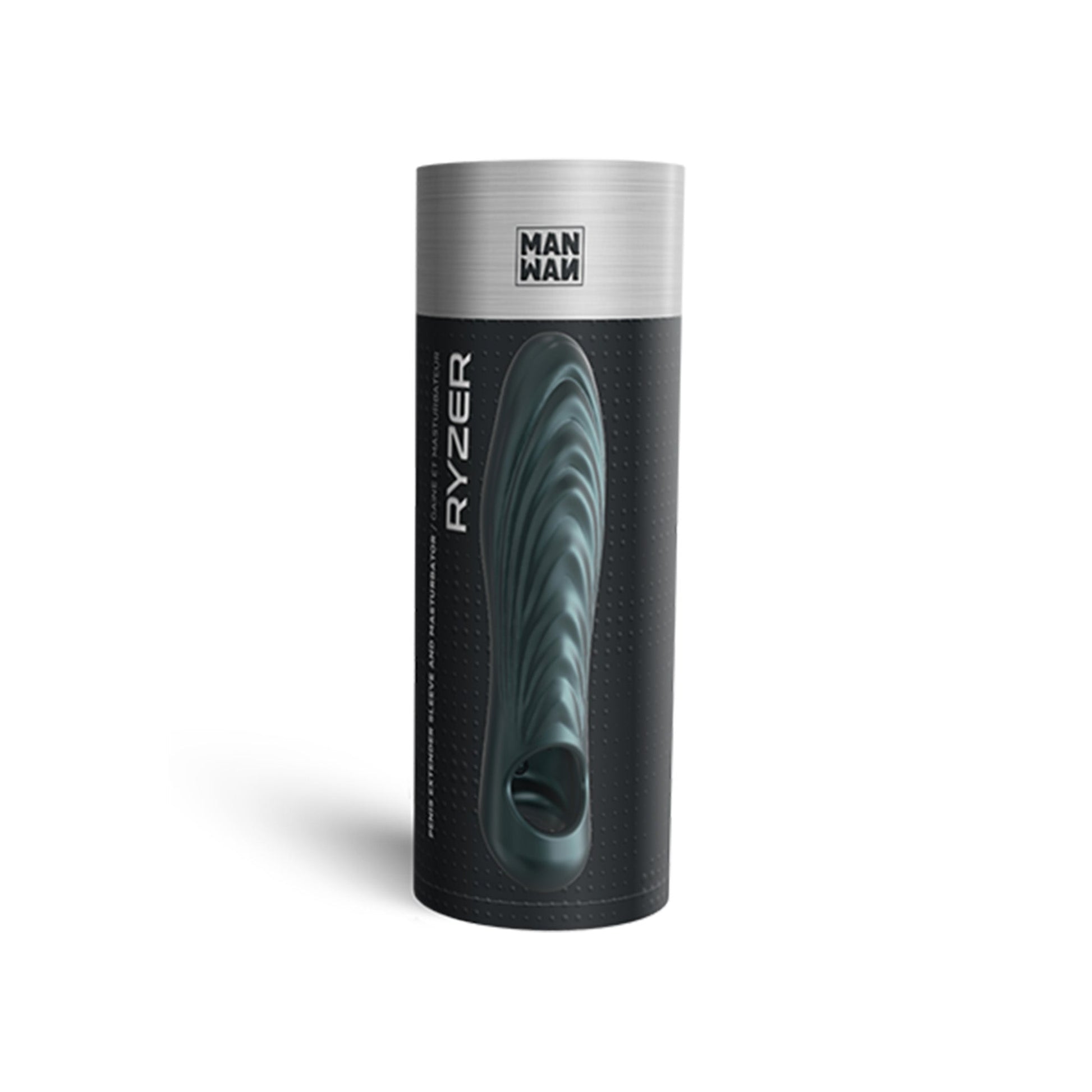 Ryzer textured penis sleeve and masturbator by Man Wan.