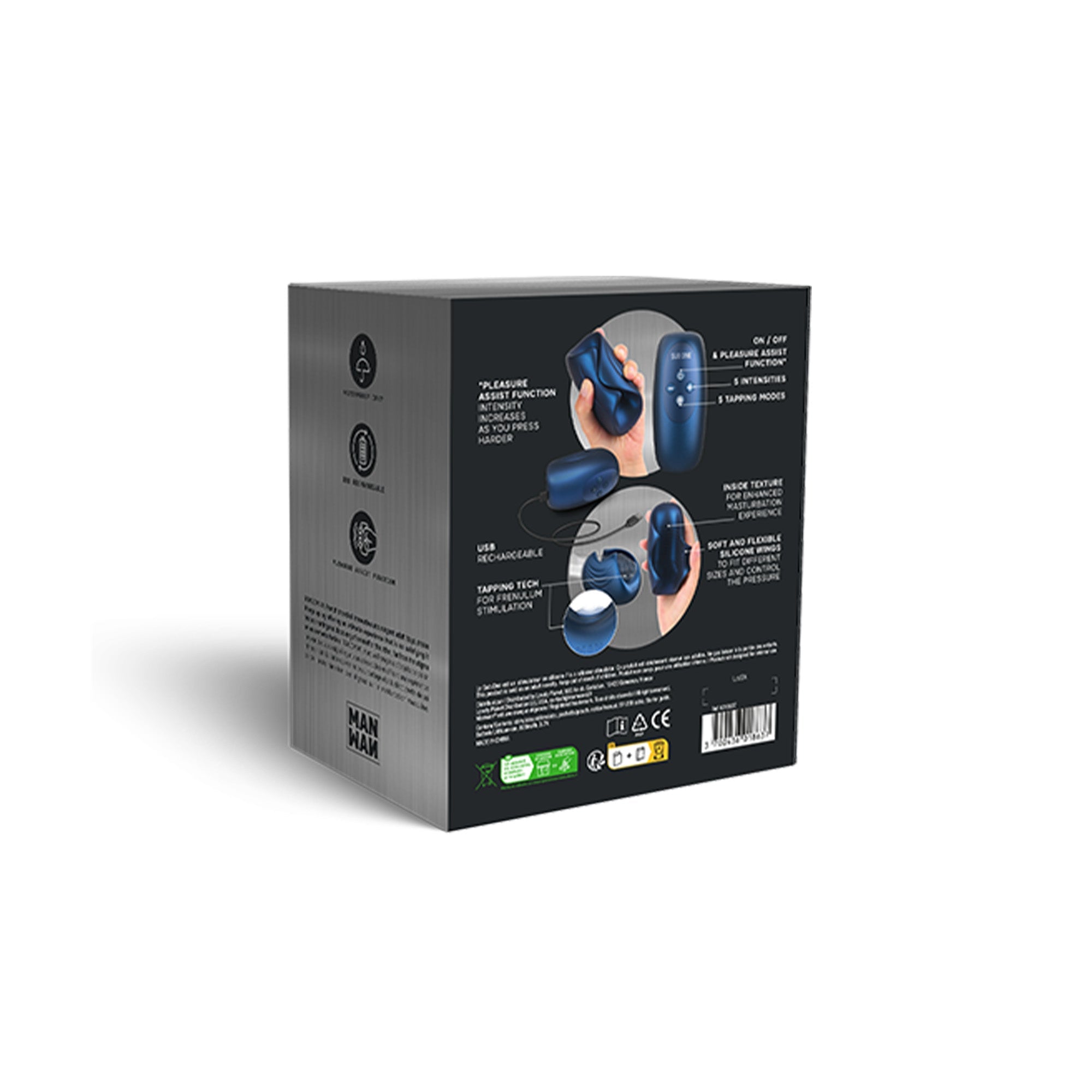 Sub One Tapping Silicone Stimulator in Stellar Blue.