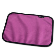 A purple microvelvet toy pad with a black border and the Liberator logo.