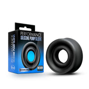 Medium black silicone pump sleeve for 2" to 2.5" cylinders.