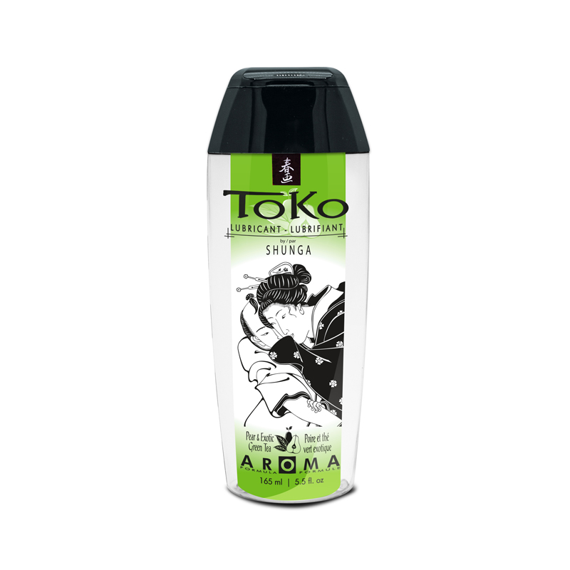 Lubrifiant à base d'eau Shunga Poire et Thé Vert exotique.