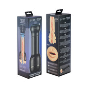 App-controlled suction stroker with realistic mouth and PowerBlow technology.