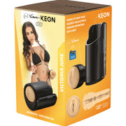 Kiiroo Automatic Stroker and Keon Interactive Combo Set with Feel Victoria June sleeve.