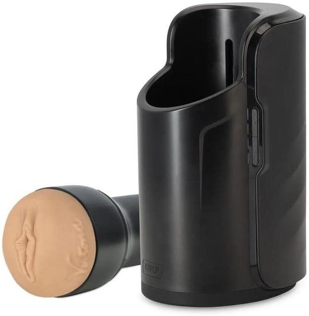 Black automatic stroker with a flesh-toned sleeve.