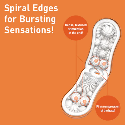 Tenga Flip Orb male stroker with textured internal details and pressure pads.