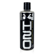 A bottle of H2O Maxxx water-based personal lube with a black cap and label.