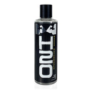 A bottle of H2O Maxxx water-based lubricant with a black cap and label.