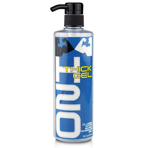H2O Classic Thick Water-Based Personal Lubricant bottle with a black pump dispenser.