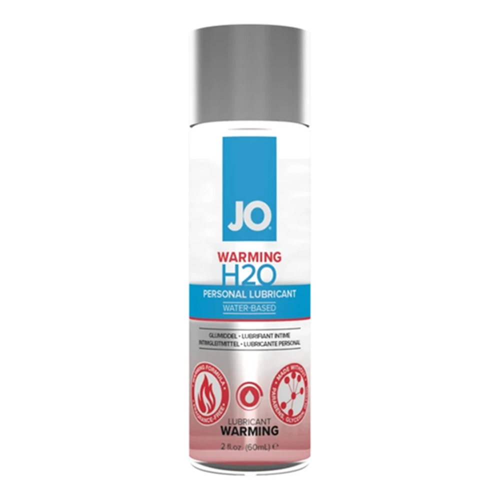 JO Warming H2O personal lubricant, water-based, 2oz.