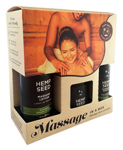 Hemp Seed Massage Gift Set with lotion and oil in Guavalava scent.