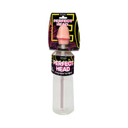 A novelty sipper bottle with a pecker head top.