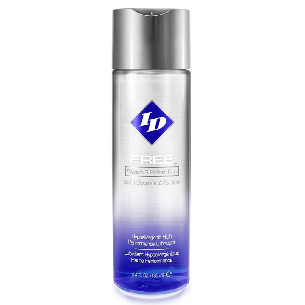 ID Lubricants Sensitive Skin Water-Based Lubricant bottle with blue gradient.