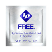 ID Lubricants sensitive skin water-based lubricant 4ml foil packet.