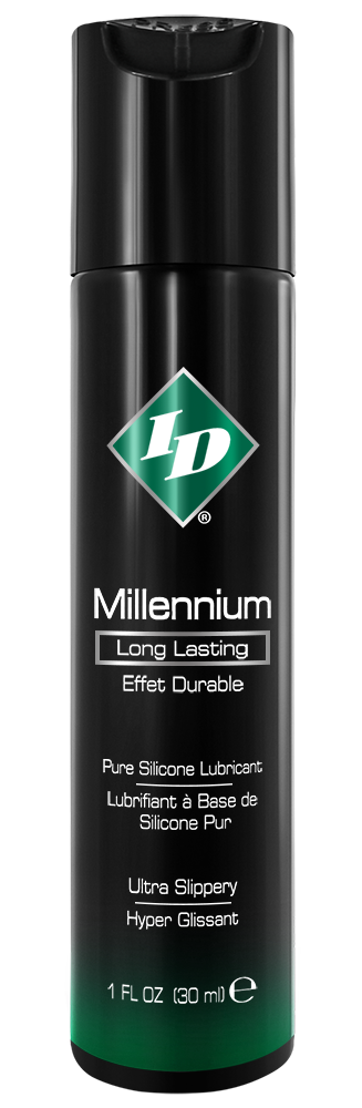 ID Lubricants Millennium Long Lasting Silicone Lubricant 1 oz bottle.