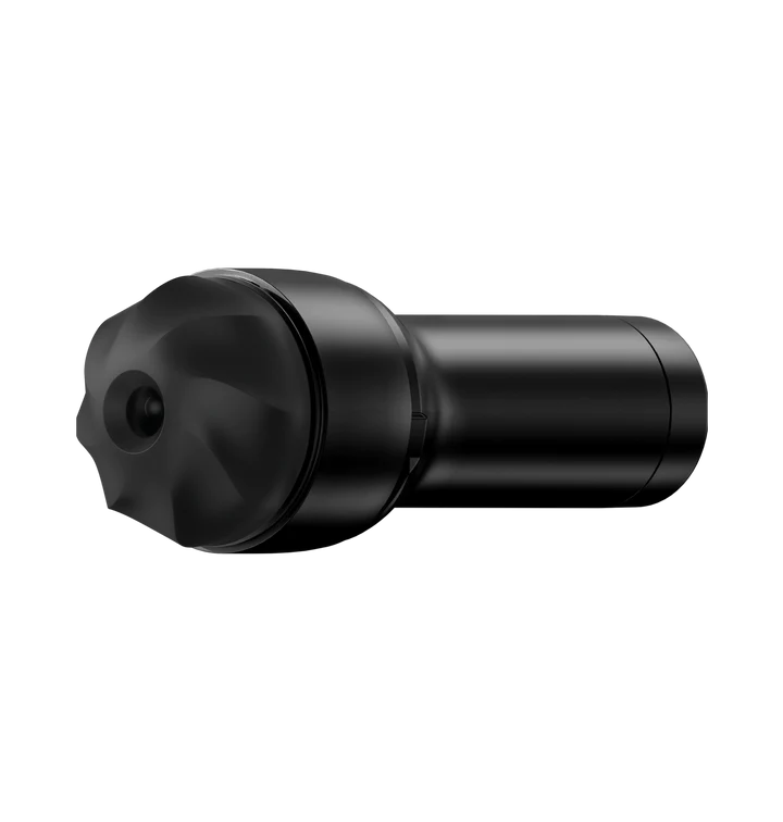 Black TPE stroker sleeve with textured interior.