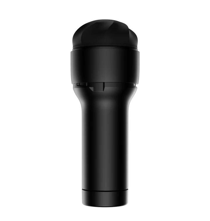 Black TPE stroker sleeve with textured interior.