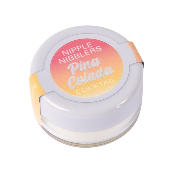 A round container of Pina Colada flavored nipple balm.