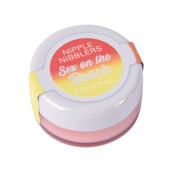 A round container of Sex on the Beach flavored nipple balm.
