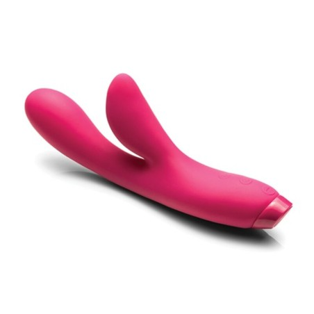 A pink rabbit vibrator with dual stimulators.