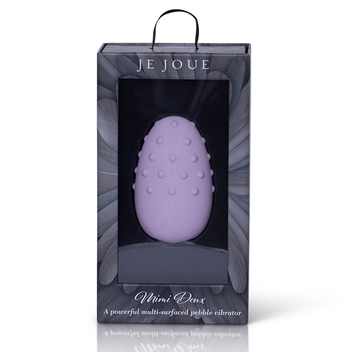 Je Joue Mimi Deux clitoral vibrator in purple with pebble texture.