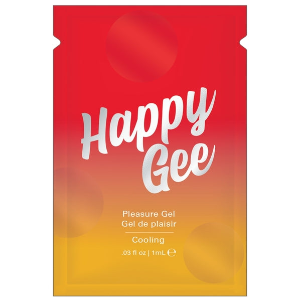 Happy Gee Cooling Pleasure Gel foil packet.