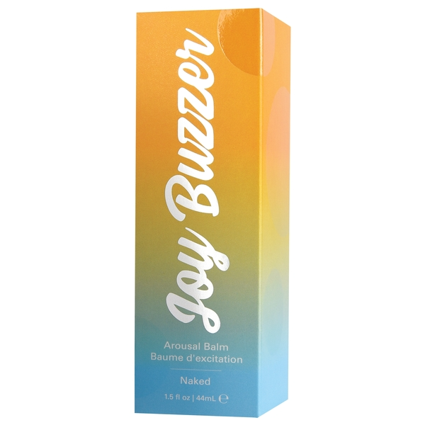 A box for Joy Buzzer Arousal Balm in Naked flavor.