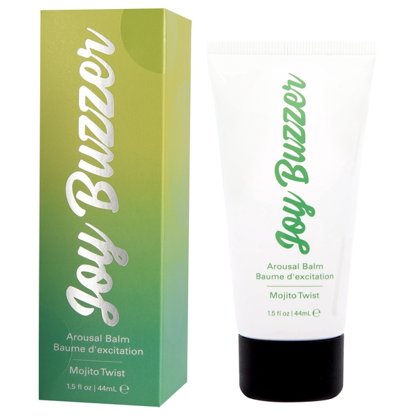 Clitoral arousal balm in Mojito Twist flavor in a tube and box.