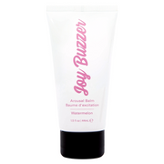 A white tube of Joy Buzzer Watermelon Arousal Balm.