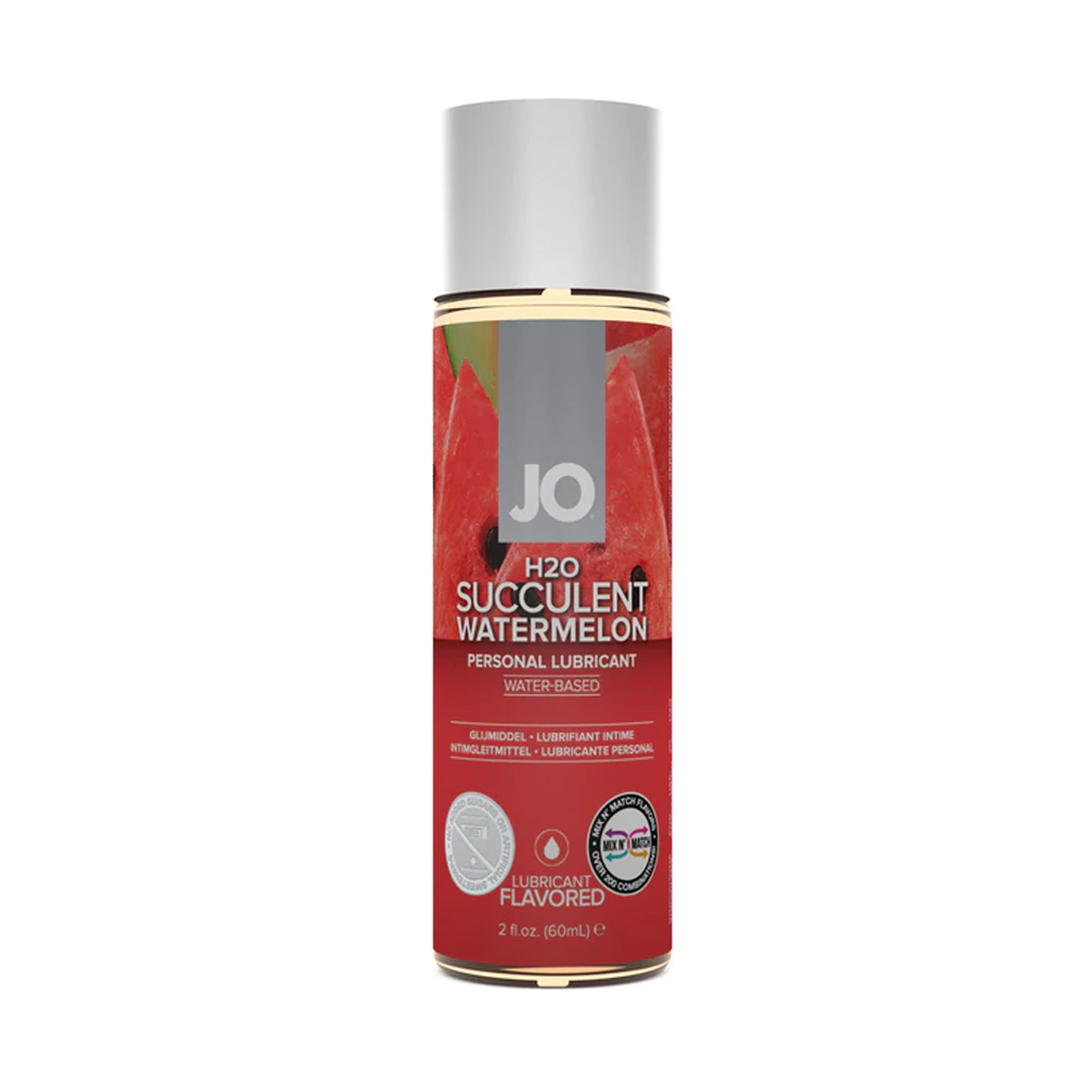 JO H2O Succulent Watermelon personal lubricant bottle.